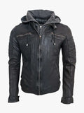 Men's Black leather jacket