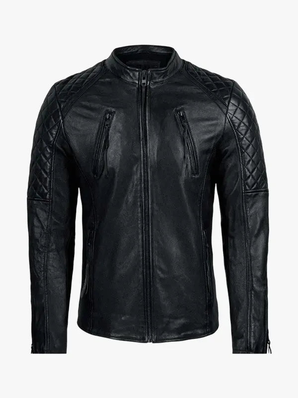 Men's Franky Black Leather Jacket