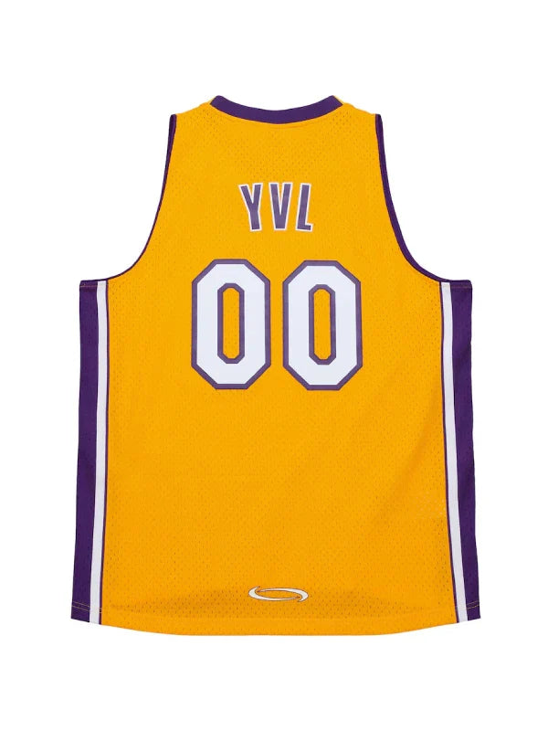 Men_s Los Angeles Lakers Mitchell_Ness x Play boi Carti Gold 1999-00 Swingman Jersey Yellow