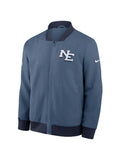 Men_s Nike Storm Blue New England Patriots 2025 Rivalries Collection Sideline Full-Zip Bomber Jacket