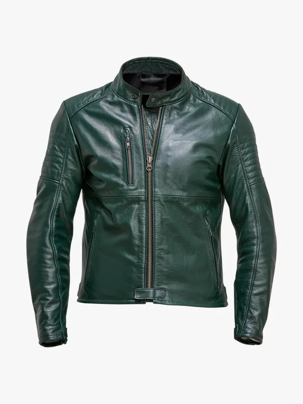 Mens Green Jacket with Added Protections