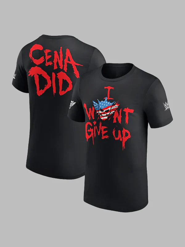 Men's Black Cody Rhodes I Won't Give Up T-Shirt