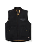Men's Dickies x H-D Quilted Canvas Vest Black