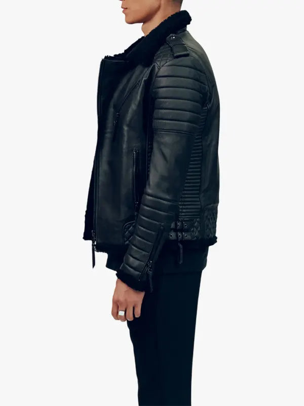 Mens Kay Michaels Shearling Jacket
