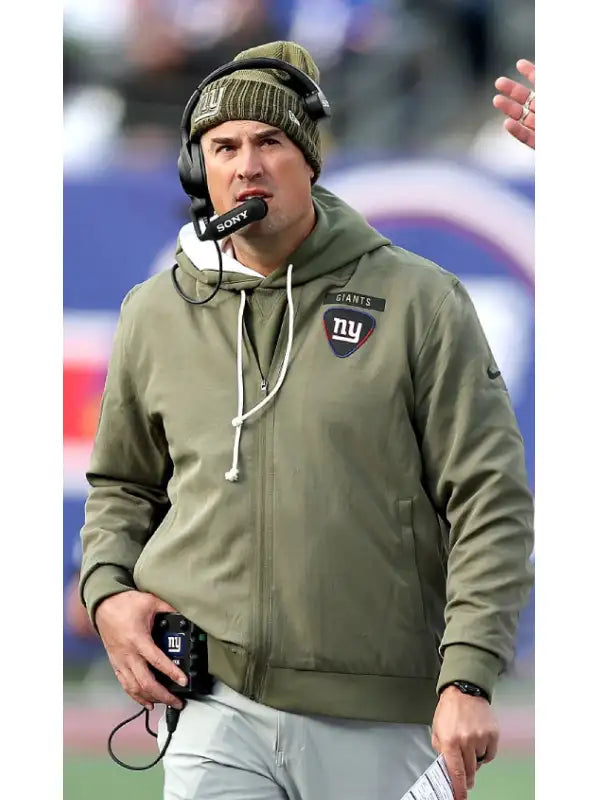 Mike Kafka NY Giants Salute To Service Bomber Jacket
