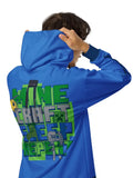 Minecraft Sleep Repeat Hoodie Blue