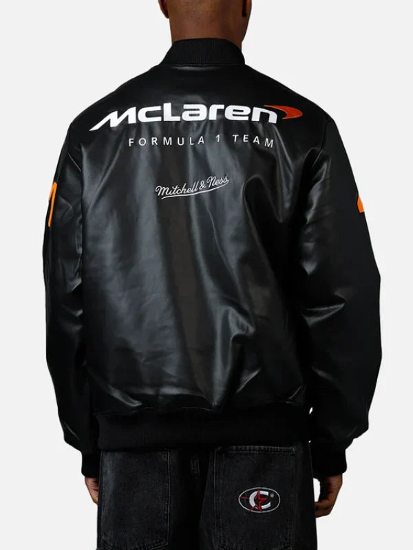 Mitchell_Ness X McLaren X Culture Kings Leather Jacket