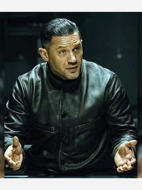 Mobland 2025 Tom Hardy Leather Jacket