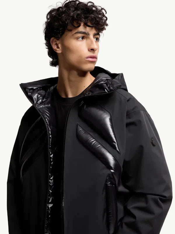 Moncler x A$AP Rocky Jumquat Short Down Black Hooded Jacket