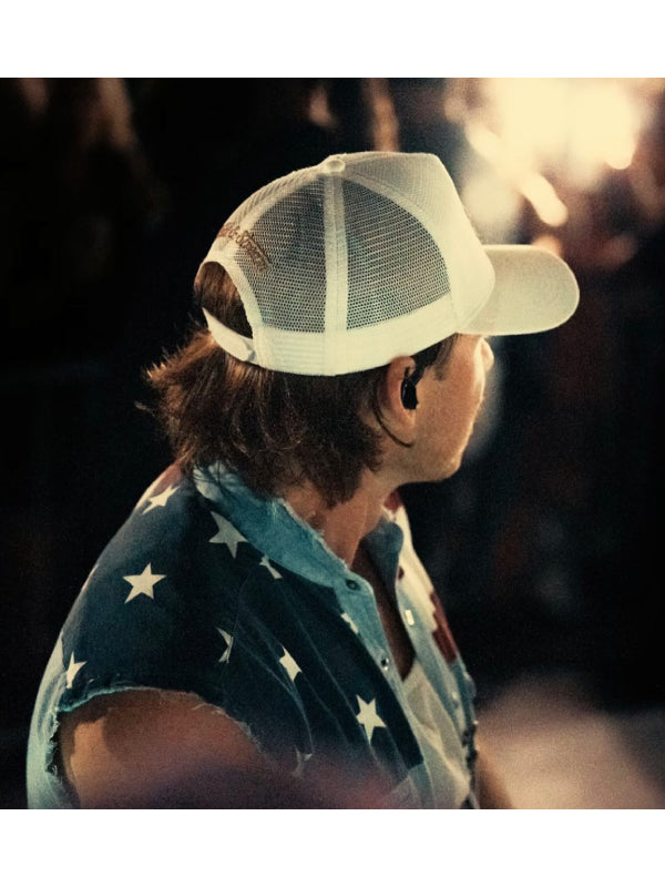 Morgan Wallen American Flag Denim Vest