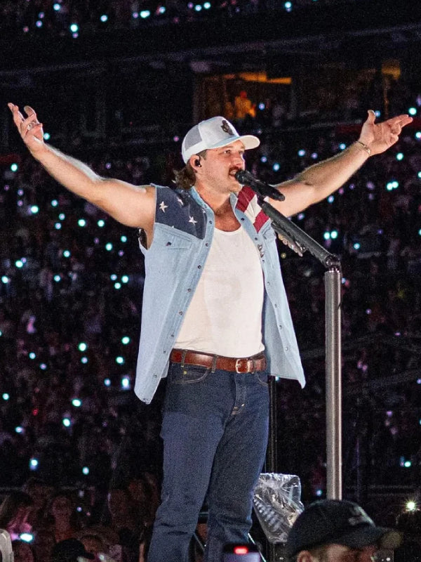 Morgan Wallen American Flag Vest