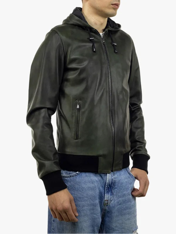 Napoli Cap Green Bomber Jacket