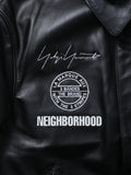 Neighborhood Y-3 Leather Bomber Jacket Black