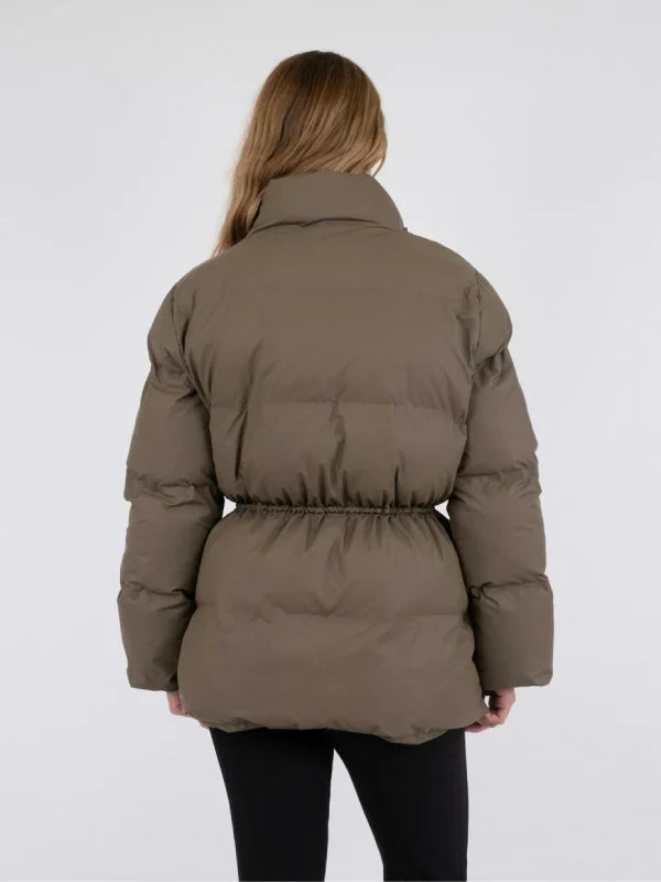 Neo Noir Brown Puffer Jacket