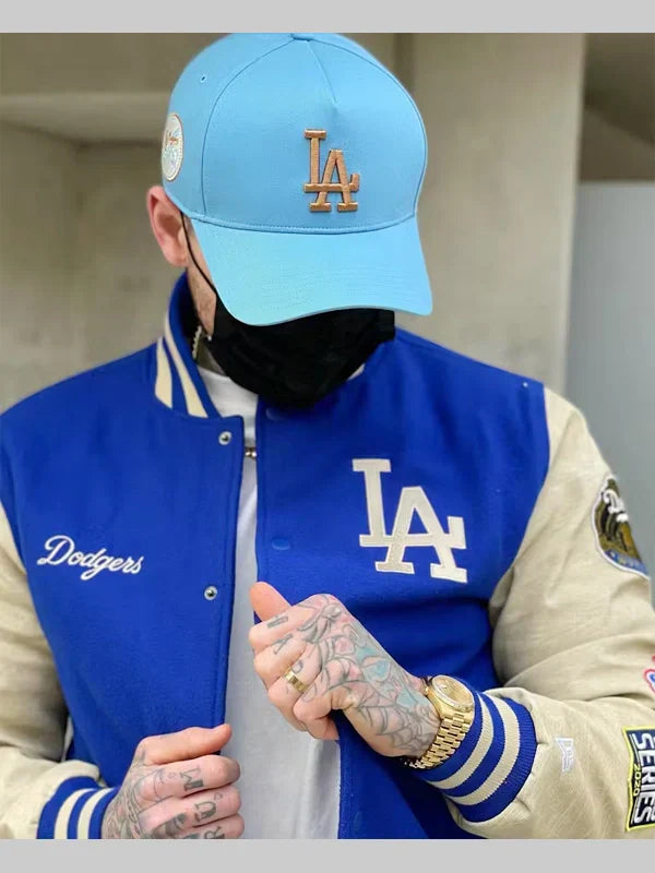 New Era LA Dodgers Varsity Jacket Blue White
