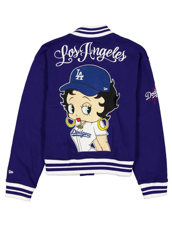 New Era x Bella Dona x Betty Boop Dodgers Jacket Blue