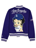 New Era x Bella Dona x Betty Boop Dodgers Jacket Blue