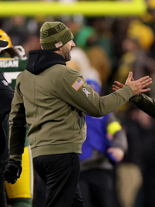 Nick Sirianni Eagles 2025 Salute To Service Bomber Jacket