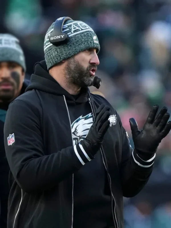 Nick Sirianni Eagles Nike Black Bomber Jacket