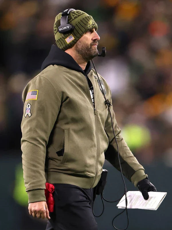 Nick Sirianni Eagles Salute To Service Bomber Jacket