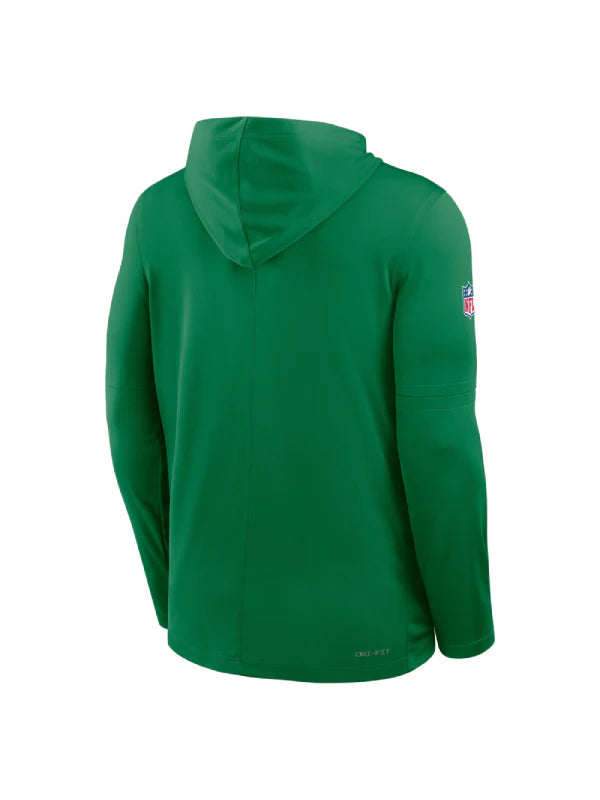 Nick Sirianni Kelly Green Eagles Long Sleeve Hoodie T-Shirt