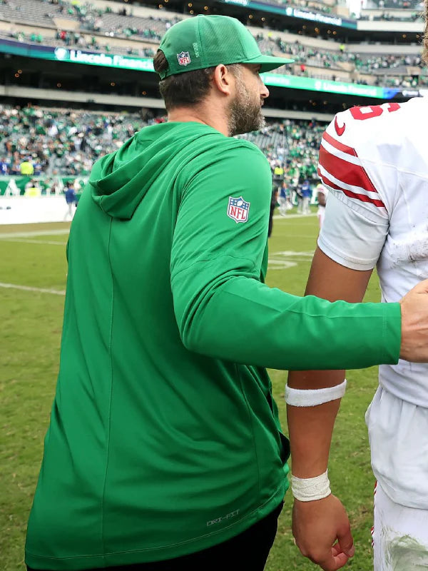 Nick Sirianni Philadelphia Eagles Kelly Green Long Sleeve Hoodie T-Shirt