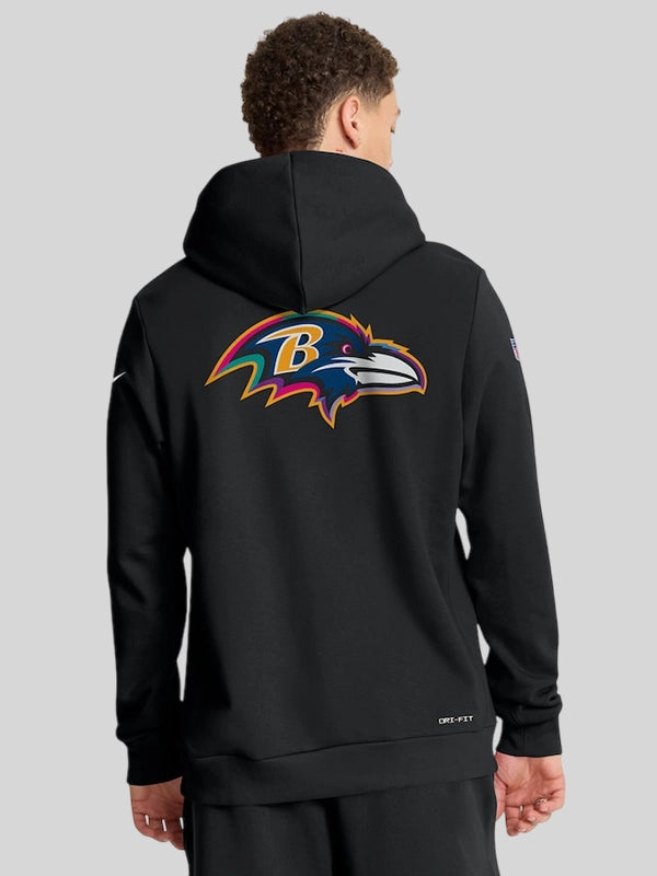 Nike Baltimore Ravens Crucial Catch 2025 Hoodie Black