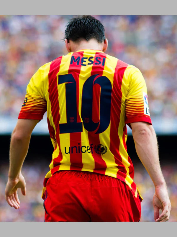 Nike FC Barcelona Messi 2013-14 Away Soccer Jersey