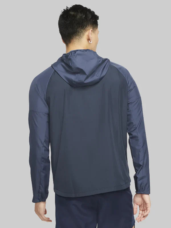 Nike Miler Mens Repel Running Jacket Blue