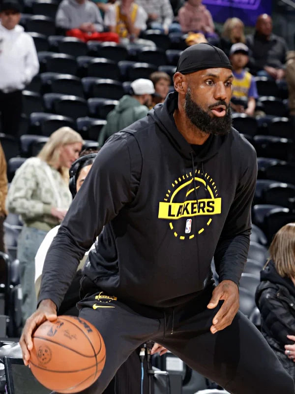 Nike NBA Los Angeles Lakers Spotlight Dri-FIT Sleeveless Hoodie Black