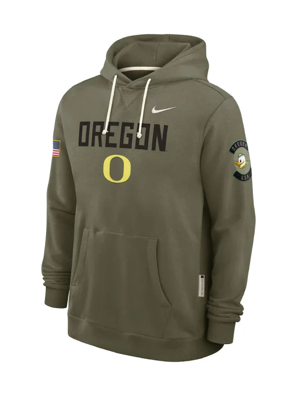 Nike Oregon Ducks Military Appreciation Hoodie 2025