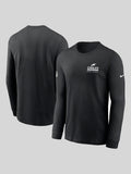 Nike Philadelphia Eagles Sideline Performance Long Sleeve T-Shirt Black