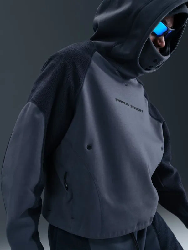 Nike Tech Boreas Men's Oversized Hoodie Blue