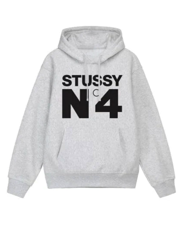No.4 Stussy Hoodie Grey