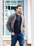 Office Romance Brett Goldstein Brown Bomber Jacket