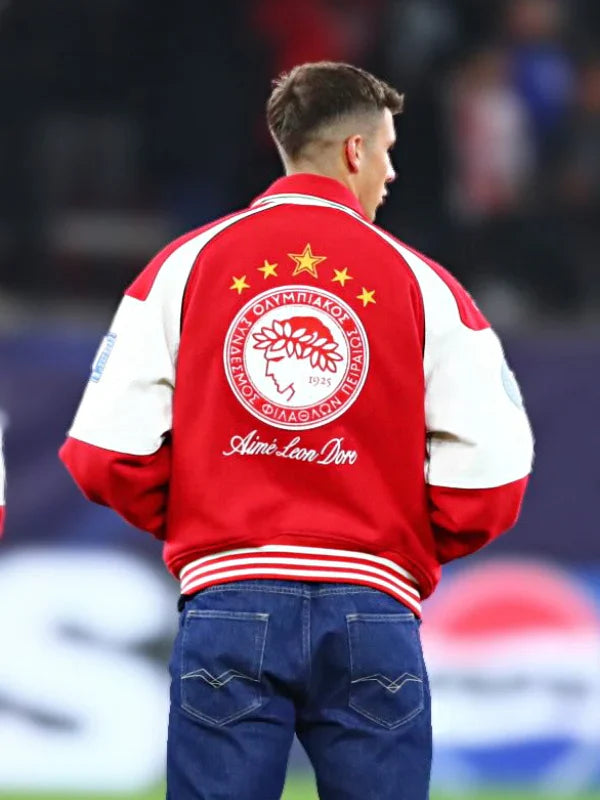 Olympiacos F.C. ALD Varsity Jacket Red
