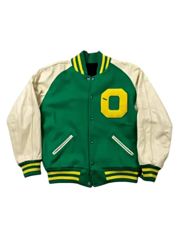 Oregon Ducks Letterman Jacket Green
