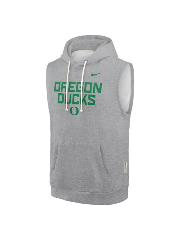 Oregon Ducks Nike Sideline Sleeveless Hoodie Grey