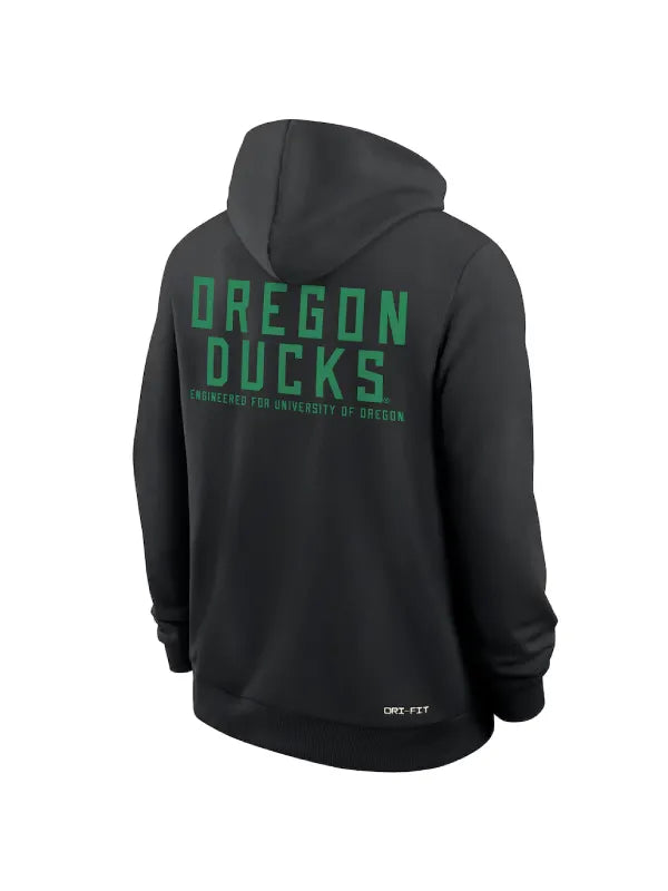 Oregon Sideline Men_s Nike Dri-FIT College Full-Zip Hoodie Black