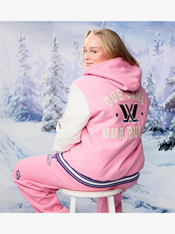 PWHL x Barbie by Peace Collective Adult Letterman Jacket