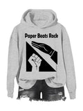 Paper Beats Rock Hoodie Walmart