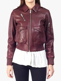 Pappy Bomber Aviator Leather Jacket