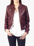 Pappy Bomber Aviator Real Leather Jacket