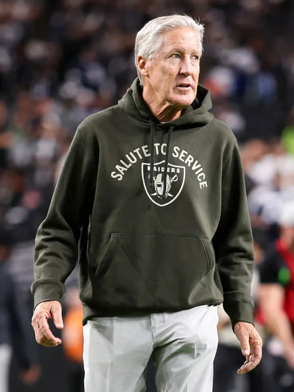 Pete Carroll Salute To Service Raiders Hoodie