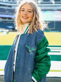 Philadelphia Eagles Denim Varsity Jacket