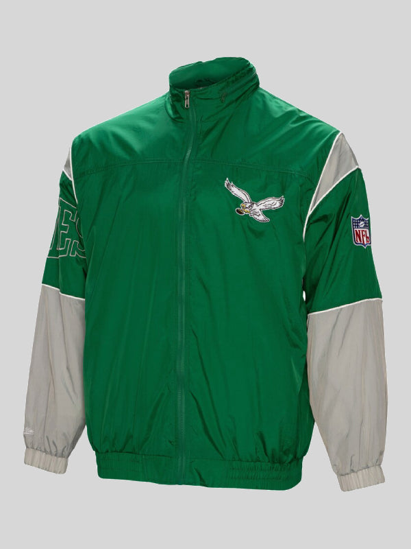 Philadelphia Eagles Mitchell_Ness 1992 Sideline Jacket - Green