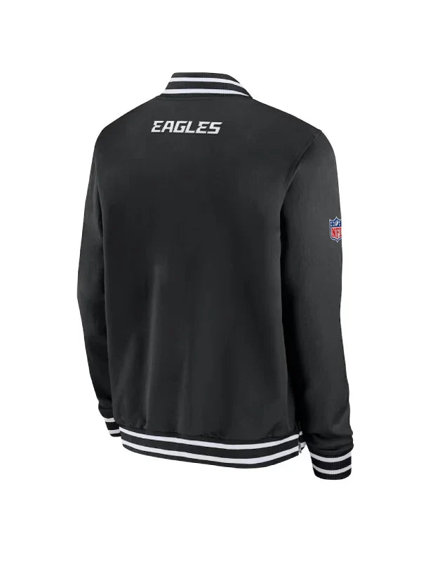 Philadelphia Eagles Nike Black Coach Bomber Jacket