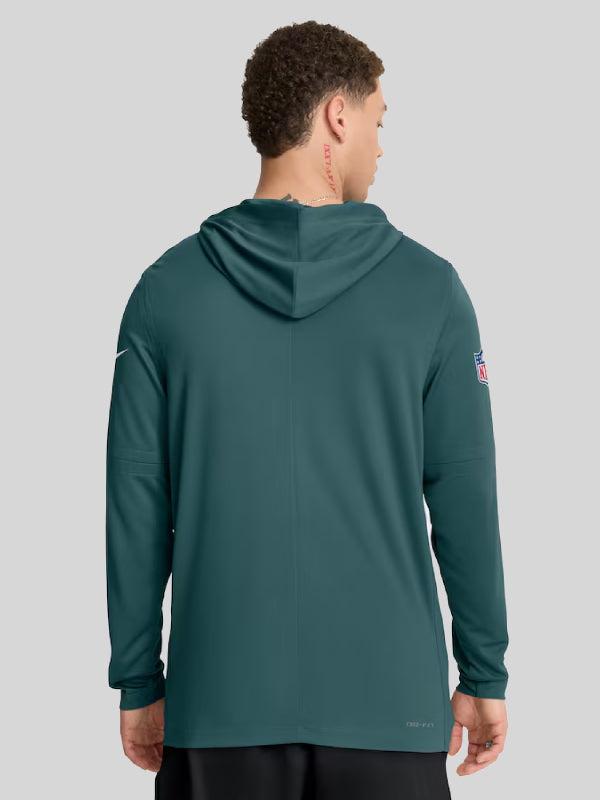 Philadelphia Eagles Pure Fury Long Sleeve Hoodie T-Shirt Green