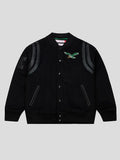 Philadelphia Eagles Walk The Tunnel Varsity Jacket Black