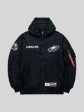 Philadelphia Eagles x Alpha x New Era L-2B Bomber Jacket Black